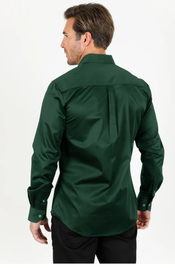 Platini Modern Fit Stretch Long Sleeve Dress Shirt