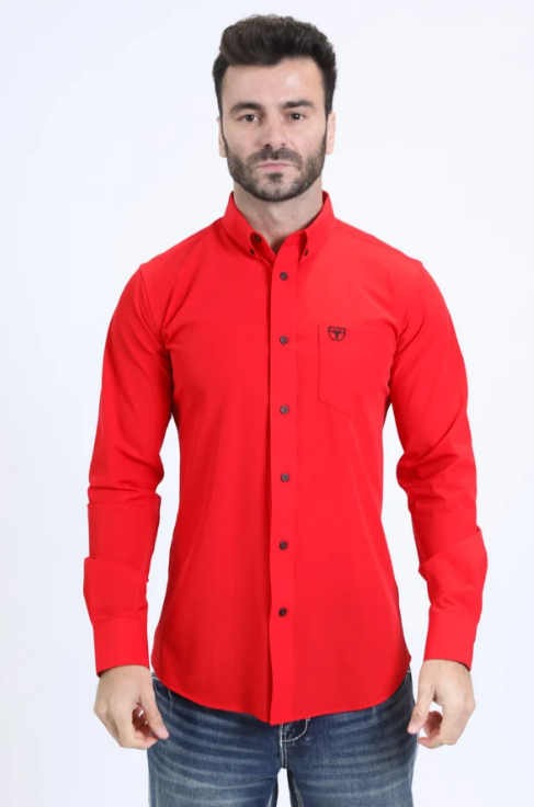 Platini Modern Fit Stretch Long Sleeve Dress Shirt