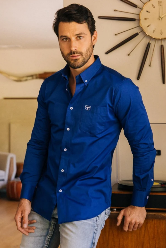 Platini Modern Fit Stretch Long Sleeve Dress Shirt