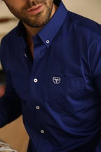 Platini Modern Fit Stretch Long Sleeve Dress Shirt