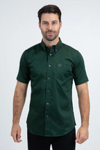 Platini Modern Fit Stretch Short Sleeve Shirt