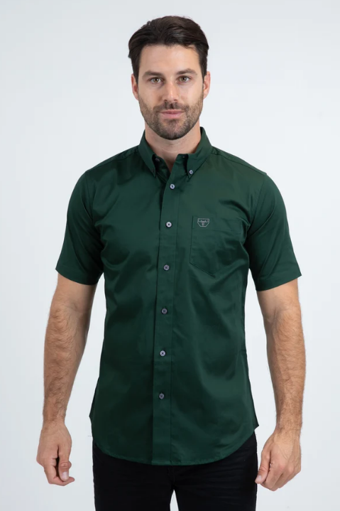 Platini Modern Fit Stretch Short Sleeve Shirt