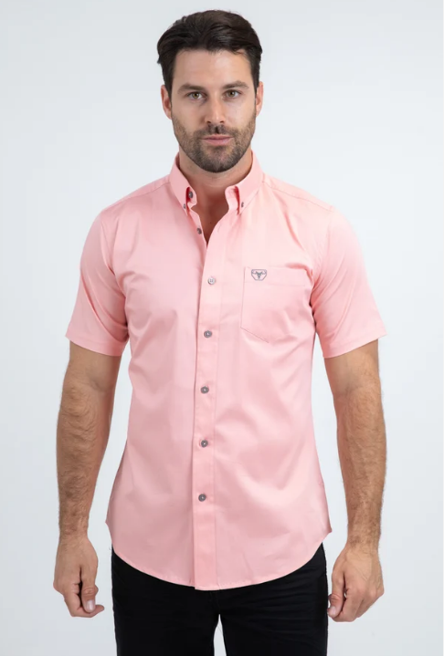 Platini Modern Fit Stretch Short Sleeve Shirt