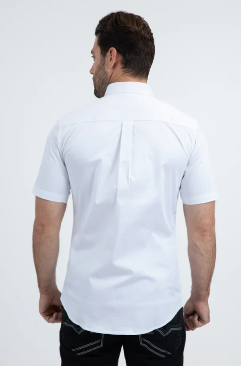 Platini Modern Fit Stretch Short Sleeve Shirt