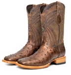 Monroe Ostrich Exotic Square Toe Cowboy Boot