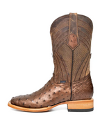 Monroe Ostrich Exotic Square Toe Cowboy Boot