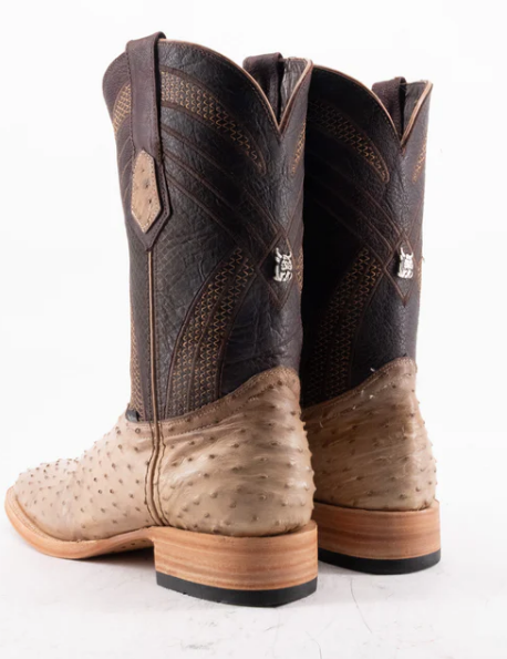 Monroe Ostrich Exotic Square Toe Cowboy Boot