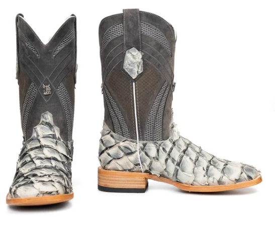 Monroe Pirarucu Exotic Square Toe Cowboy Boot
