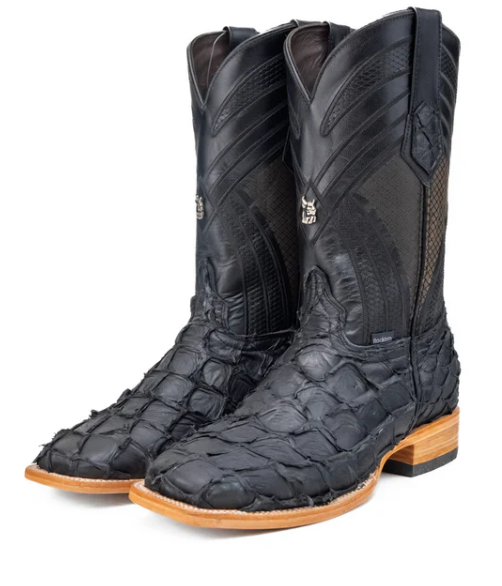 Monroe Pirarucu Exotic Square Toe Cowboy Boot