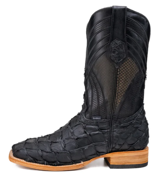 Monroe Pirarucu Exotic Square Toe Cowboy Boot
