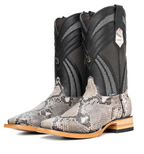 Monroe Python Belly Exotic Square Toe Cowboy Boot