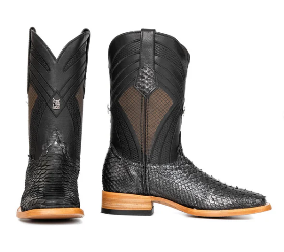 Monroe Python Exotic Square Cowboy Boot