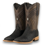 Monroe Python Exotic Square Toe Cowboy Boot Matte
