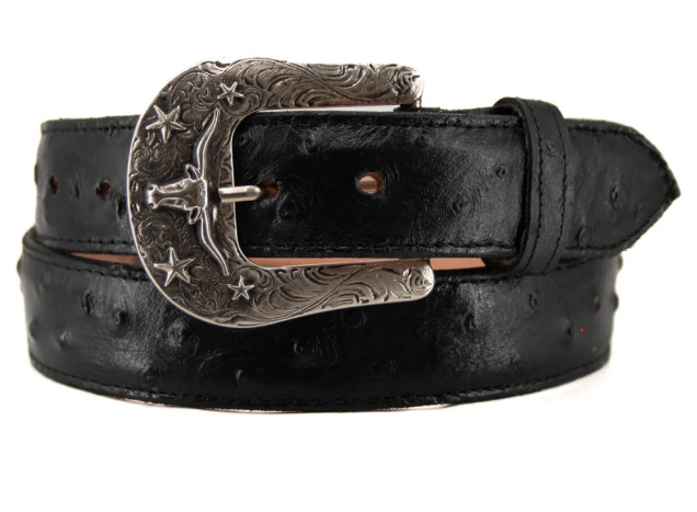 Ostrich Ranch Cowboy Belt