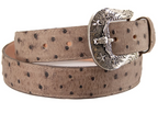 Ostrich Ranch Cowboy Belt