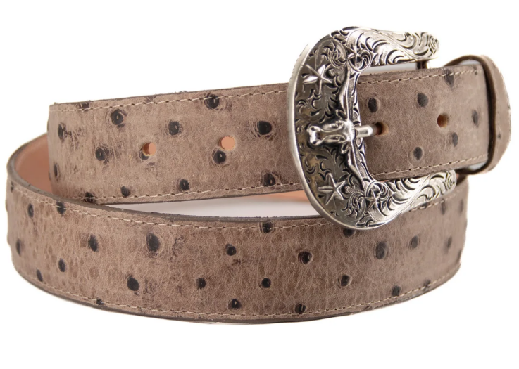 Ostrich Ranch Cowboy Belt