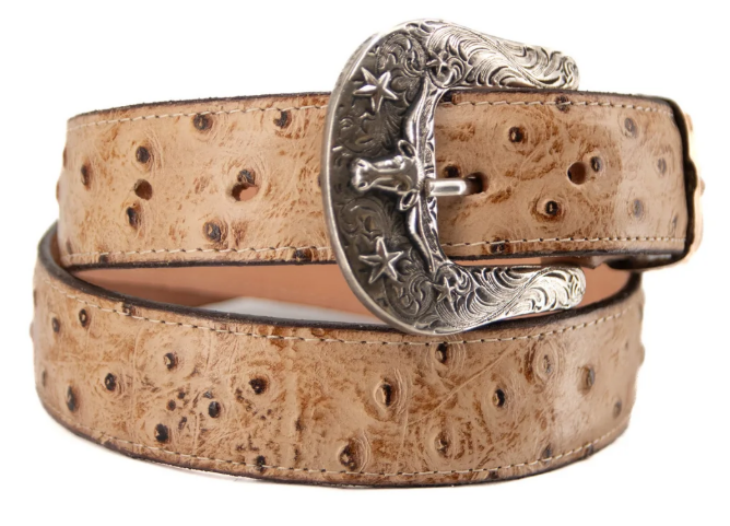 Ostrich Ranch Cowboy Belt