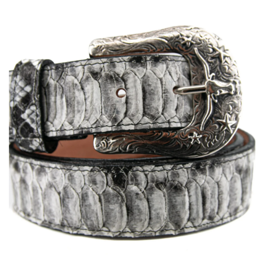 Python Cowboy Belt - Natural