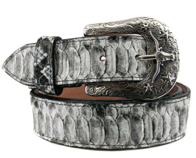 Python Cowboy Belt - Natural