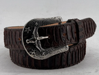 Python Longhorn X Buckle Cowboy Belt