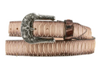 Python Longhorn X Buckle Cowboy Belt