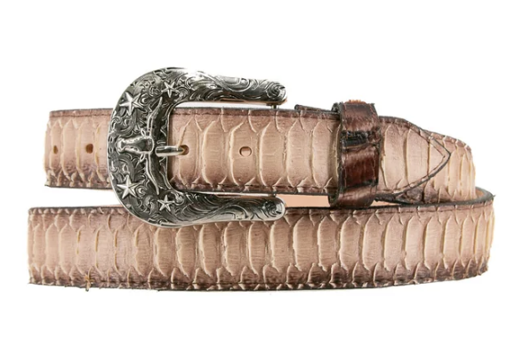 Python Longhorn X Buckle Cowboy Belt