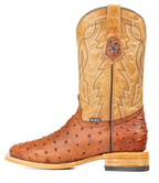Renegate Ostrich Square Toe Cowboy Boot