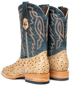 Renegate Ostrich Square Toe Cowboy Boot