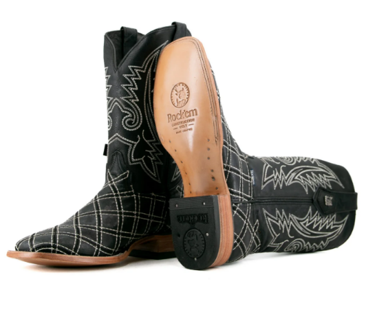 Roca Patchwork Square Toe Cowboy Boot