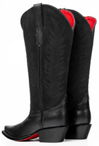 Sierra Midi Red Bottom Wide Calf Snip Toe Cowgirl Boot