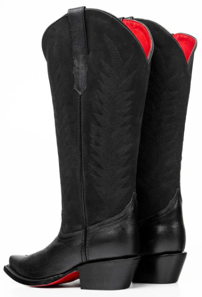 Sierra Midi Red Bottom Wide Calf Snip Toe Cowgirl Boot