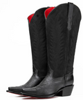 Sierra Midi Red Bottom Wide Calf Snip Toe Cowgirl Boot