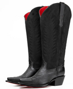 Sierra Midi Red Bottom Wide Calf Snip Toe Cowgirl Boot