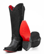 Sierra Midi Red Bottom Wide Calf Snip Toe Cowgirl Boot