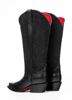 Sierra Midi Red Bottom Wide Calf Snip Toe Cowgirl Boot