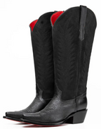 Sierra Midi Red Bottom Wide Calf Snip Toe Cowgirl Boot