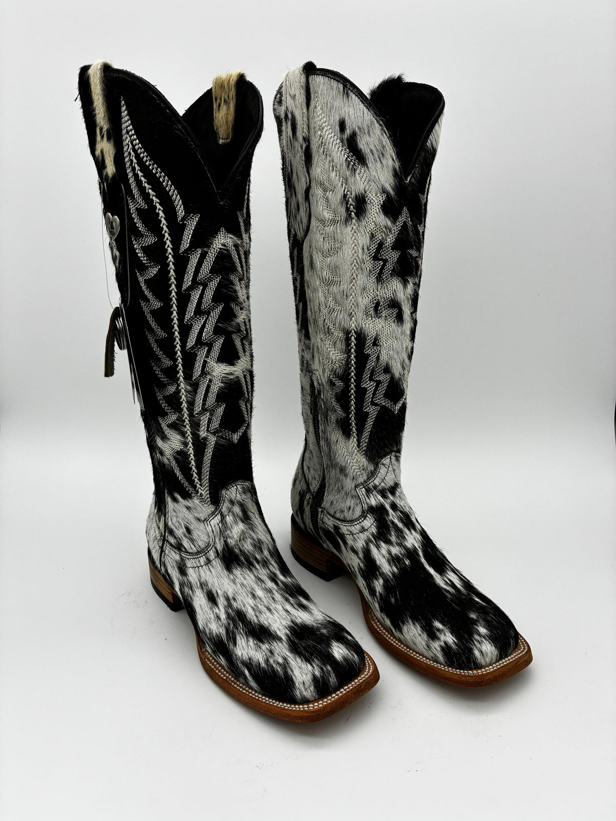 Rockem Cowhide Cowgirl Boot Size 7 III – side profile view