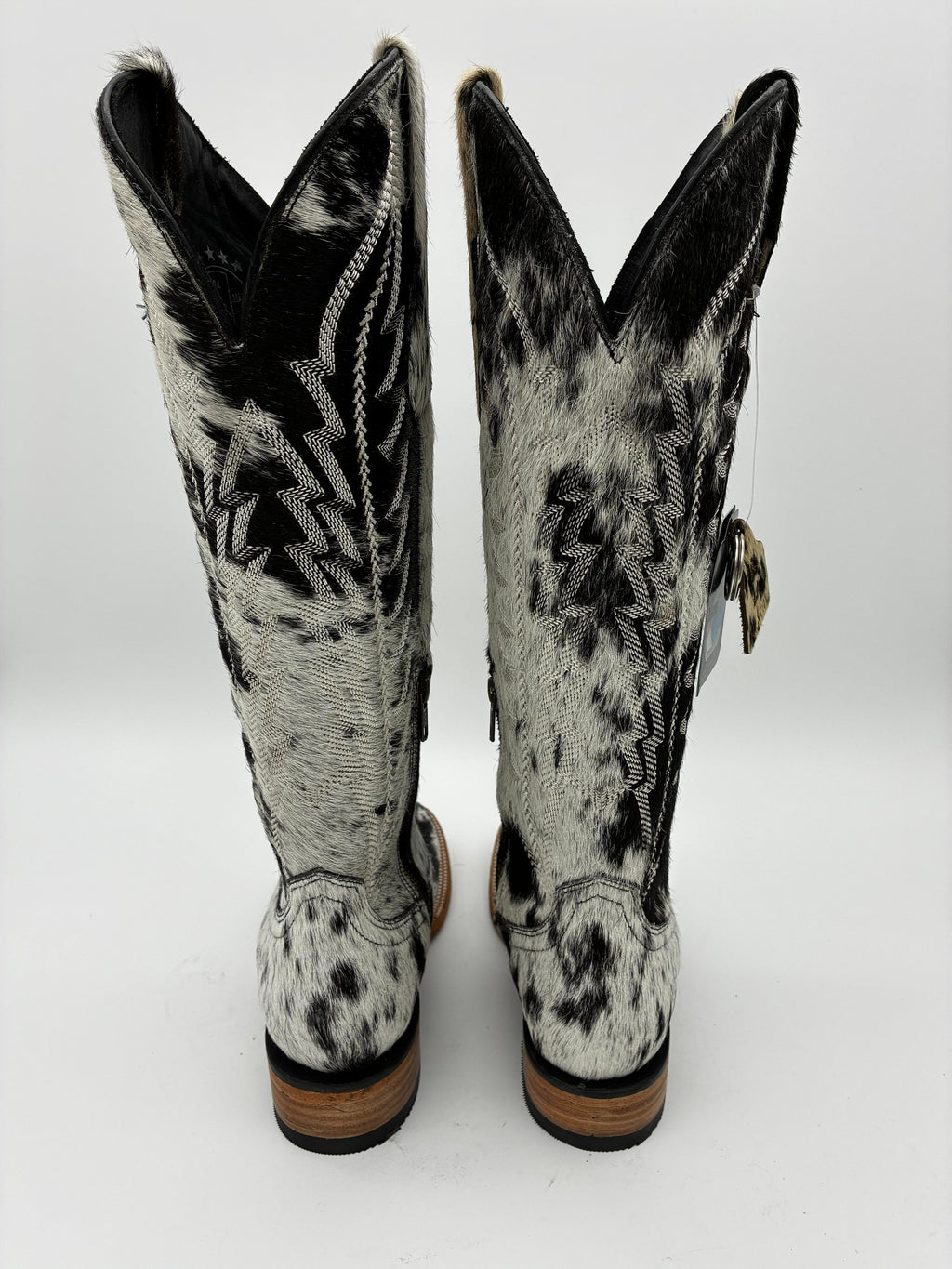 Rockem Cowhide Cowgirl Boot Size 7 III – back view