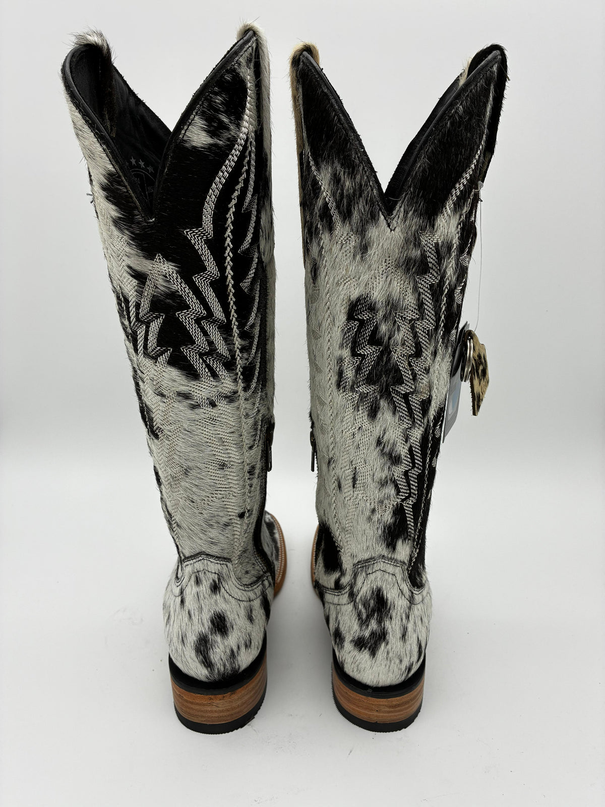 Rockem Cowhide Cowgirl Boot Size 7 III – back view