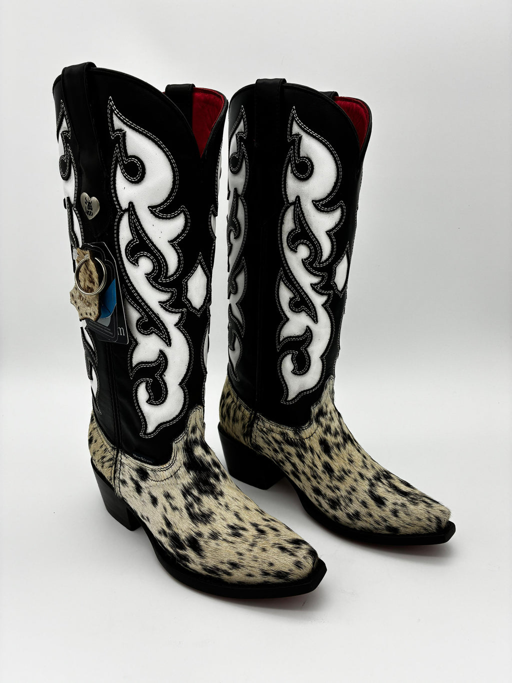 Rockem Cowhide Cowgirl Boot Size 7 – side profile view