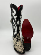 Rockem Cowhide Cowgirl Boot Size 7 – side and sole view