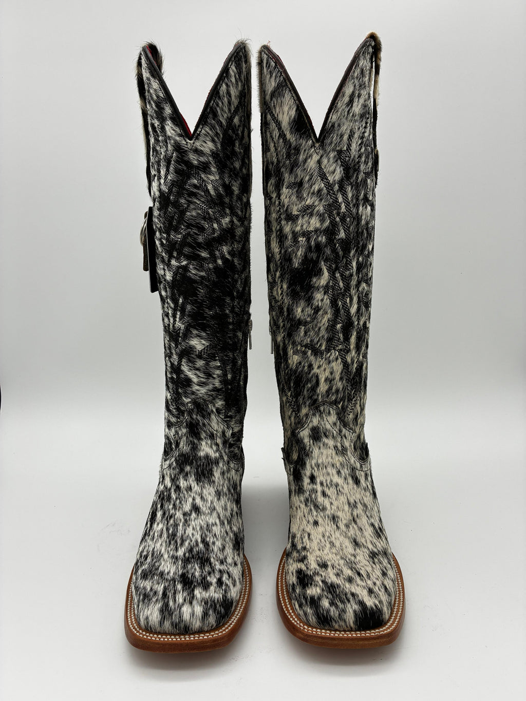 Rockem Cowhide Cowgirl Boot Size 8 II – front pair view