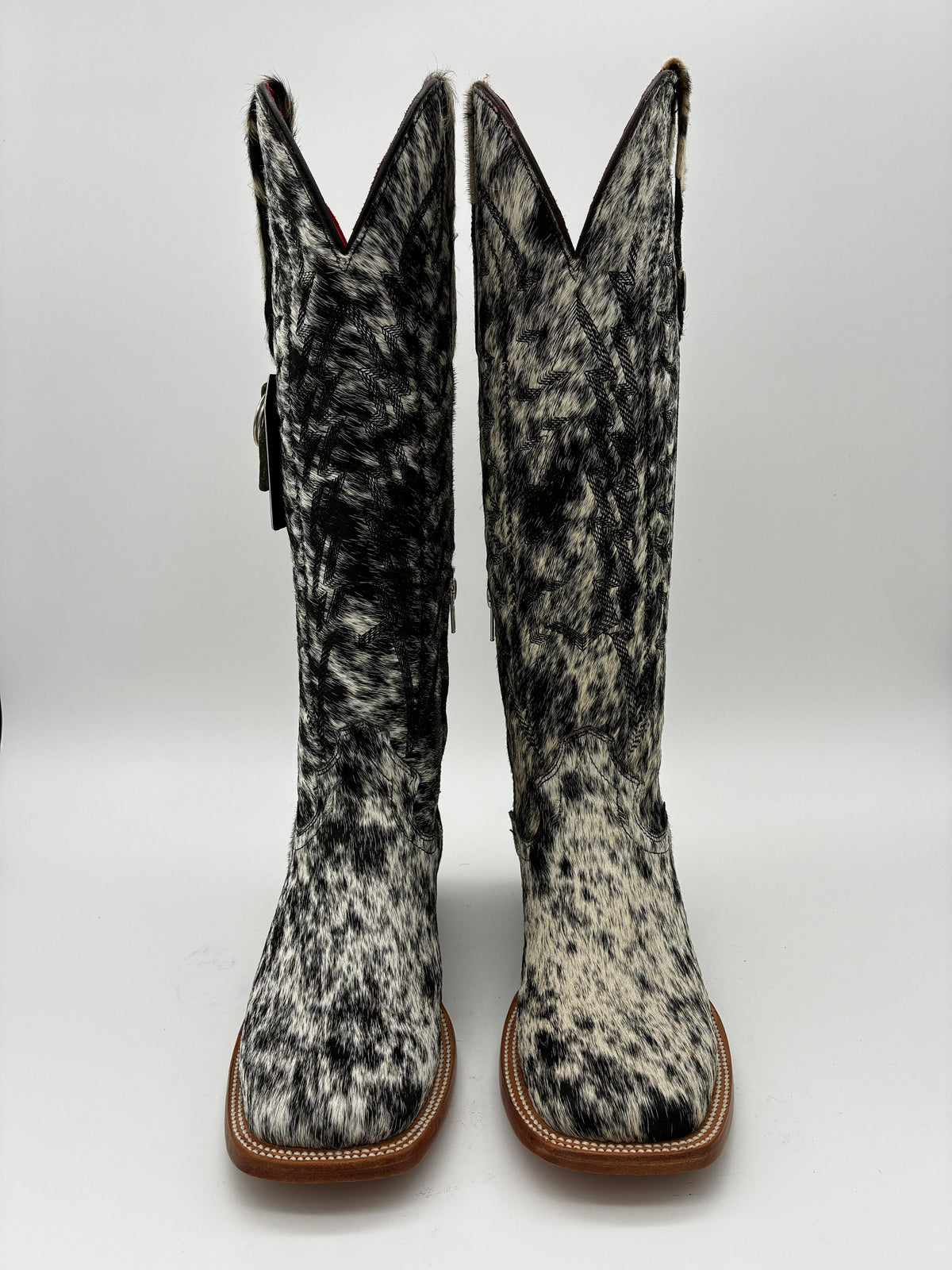 Rockem Cowhide Cowgirl Boot Size 8 II – front pair view