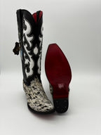 Rockem Cowhide Cowgirl Boot Size 8 – side and sole view