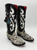 Rockem Cowhide Cowgirl Boot Size 8 – front pair view