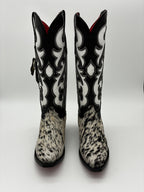 Rockem Cowhide Cowgirl Boot Size 8 – front facing view