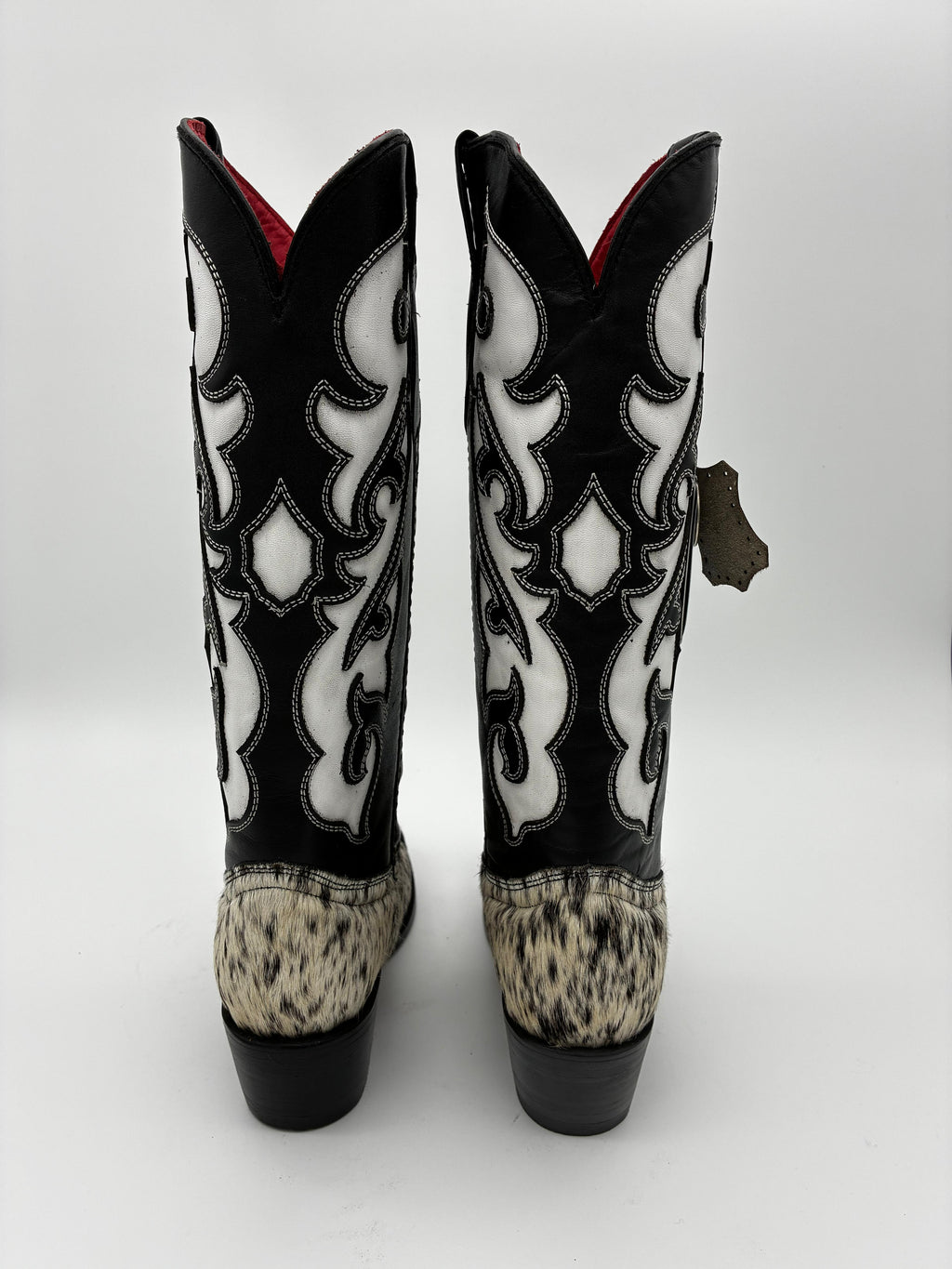 Rockem Cowhide Cowgirl Boot Size 8 – back view