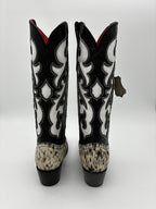 Rockem Cowhide Cowgirl Boot Size 8 – back view