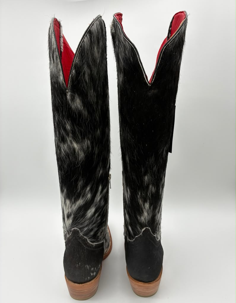 Rockem Cowhide Cowgirl Boot Size 9 Wide – back view