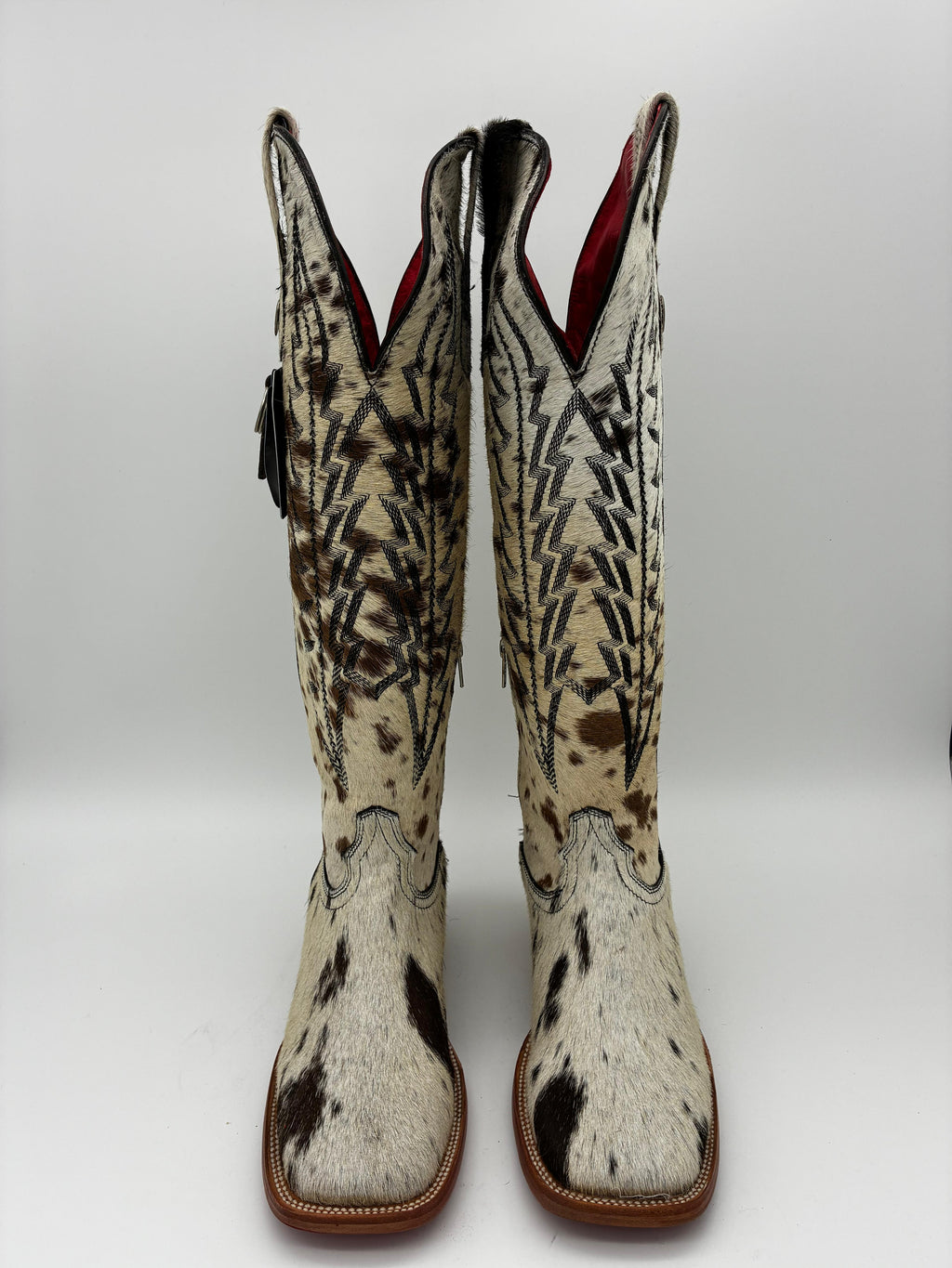 Rockem Cowhide Cowgirl Boot Size 9 II – front pair view
